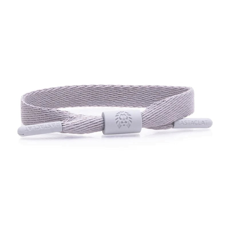 Rastaclat Seek The Positive Bracelet - Adjustable M/L Size in Grey - Motivational Wristband for Men & Women - Perfect for Workouts, Yoga, and Daily Inspiration