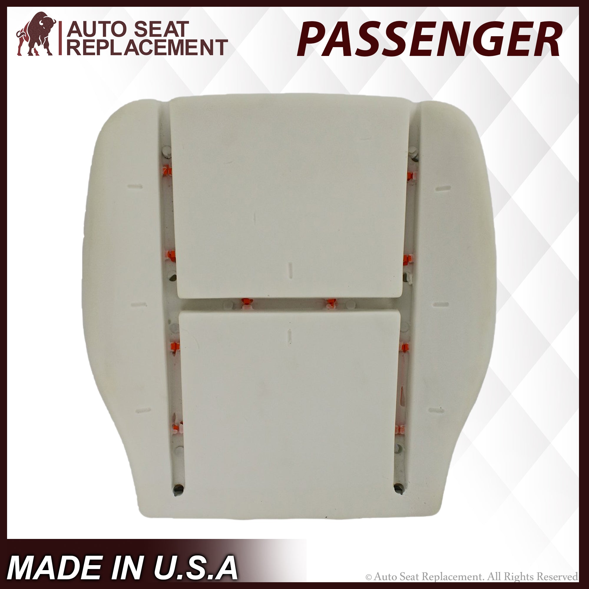 2007-2014 Chevy Tahoe Suburban Replacement Passenger Bottom Seat Cushion Foam - OEM Fit, Durable Comfort for Long Drives & Road Trips