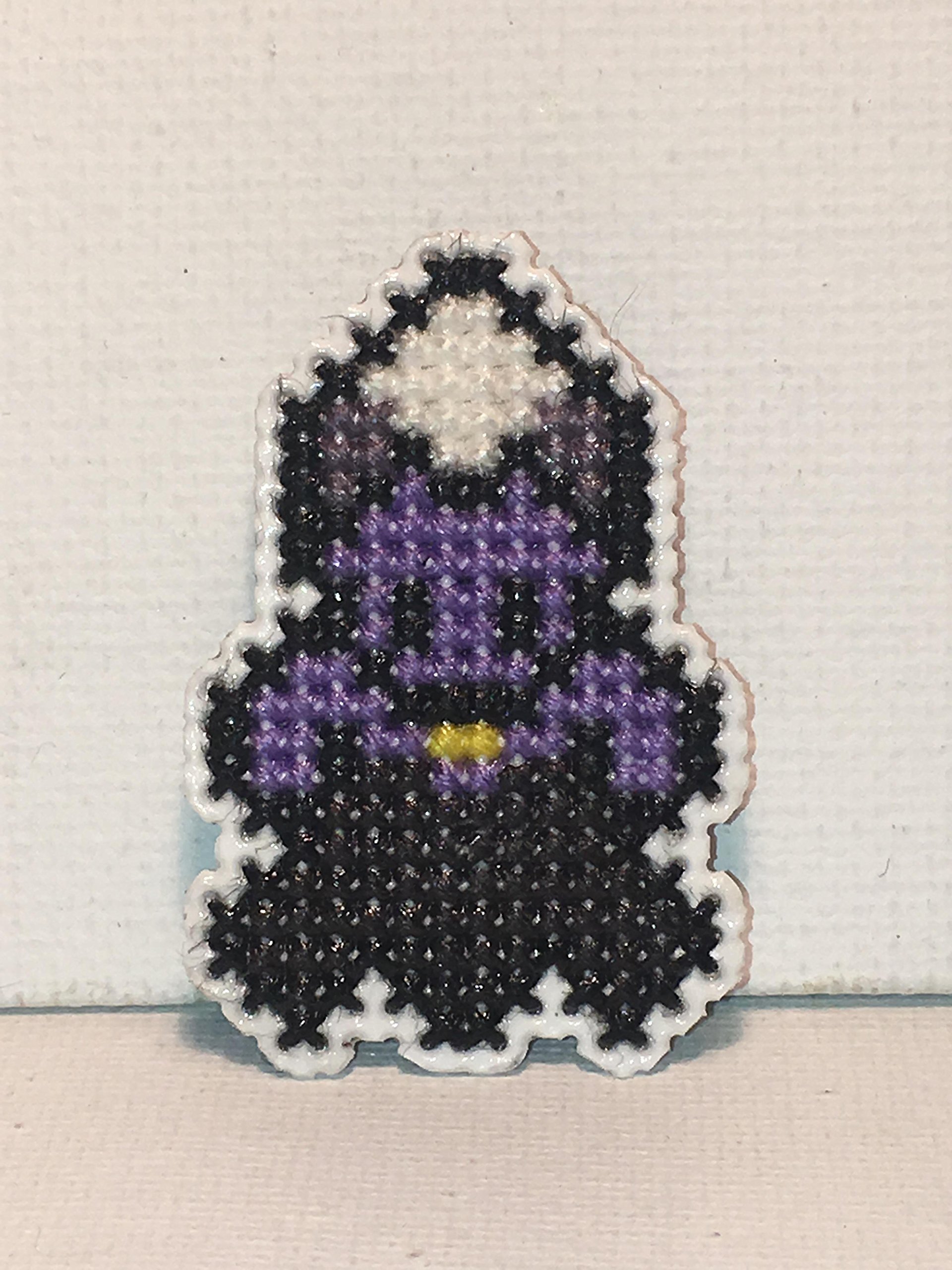 Ursula Cross Stitch Magnet - Handmade Disney Villain Needlework Fridge Magnet - Perfect for Disney Fans, Home Decor, and Gift Giving