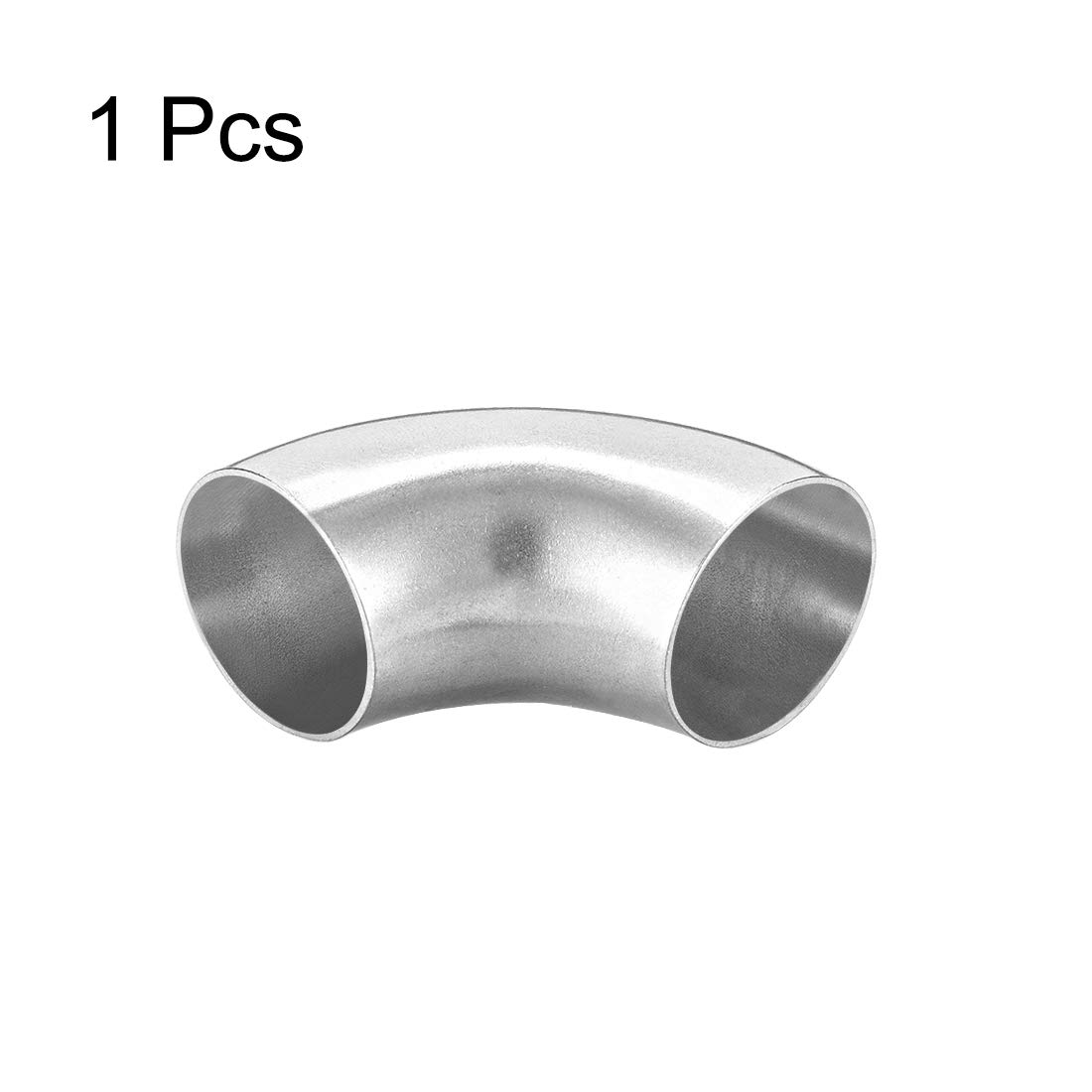 304 Stainless Steel 1-inch OD Long Radius 90 Degree Elbow Pipe Fitting - 1mm Thick Butt-Weld for Plumbing, HVAC, and Industrial Piping Systems