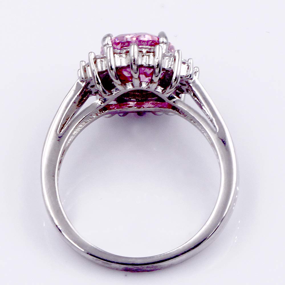 Luxurious Oval Round CZ Rings for Women - Wedding, Party, Engagement & Cocktail Jewelry - Size 5-10 - Perfect for Bridal Showers, Anniversary Gifts & Special Occasions