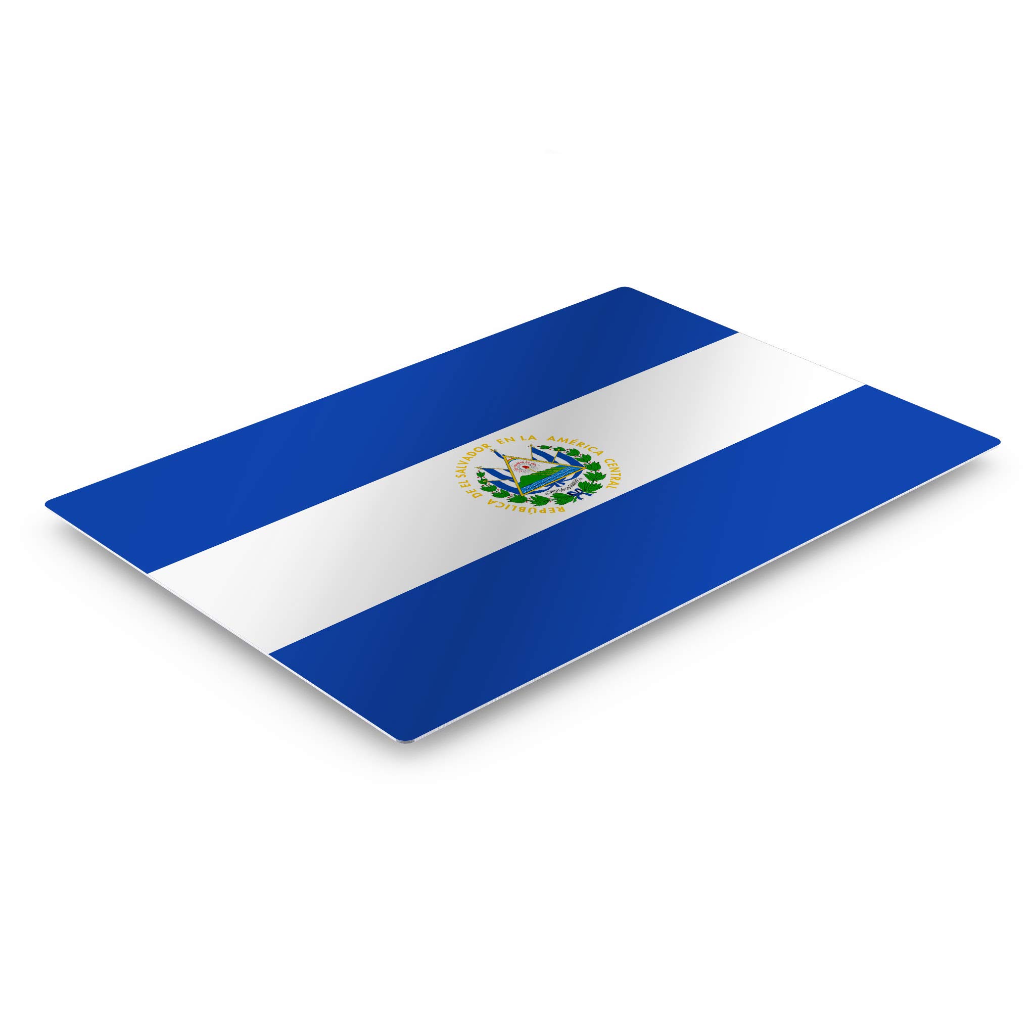 El Salvador Flag Metal Wall Art - 16x24 Inch Modern Home Decor, Ready to Hang | Perfect for Living Room, Office, Dorm, Bedroom, Man Cave & Sports Bar | Made in USA