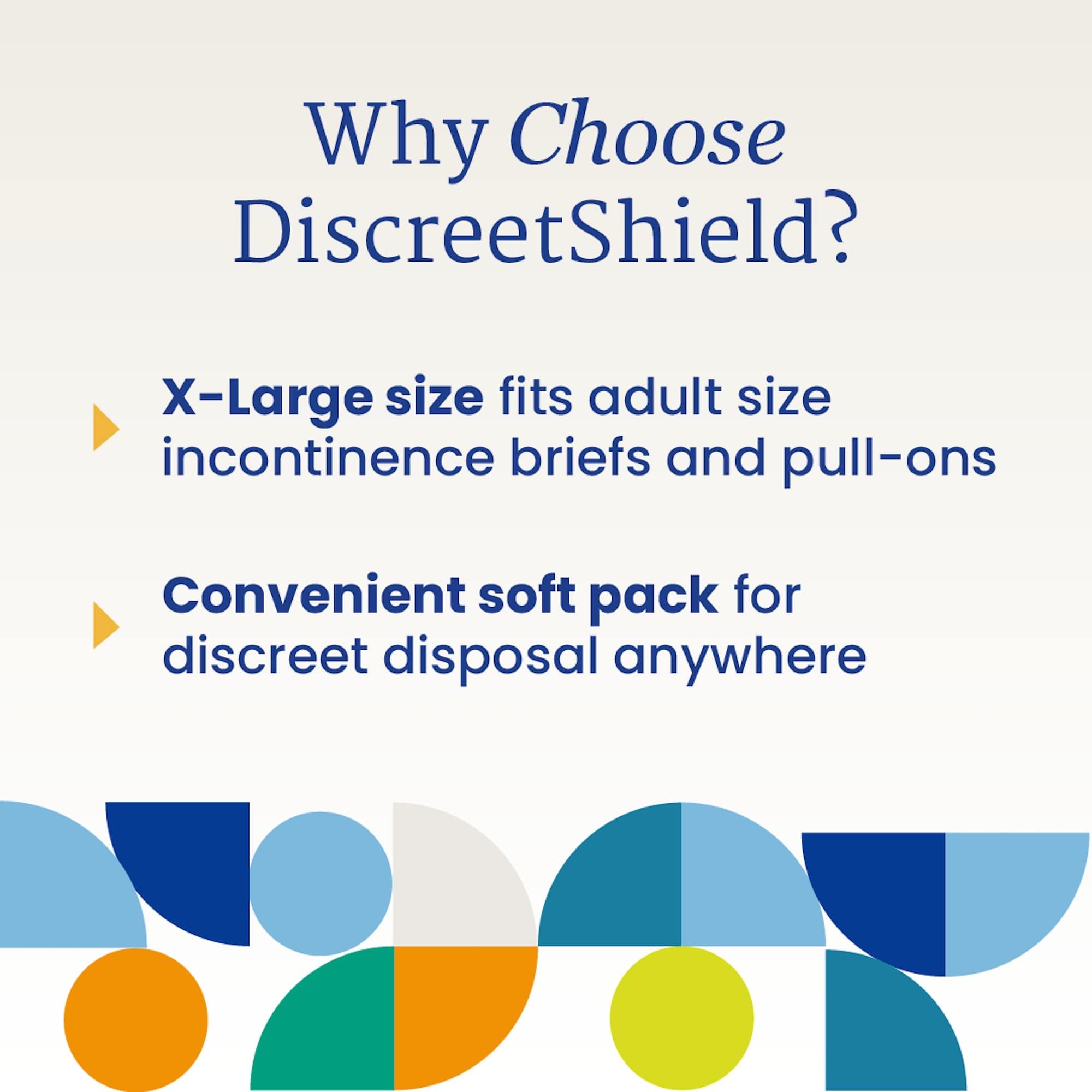 NorthShore DiscreetShield Disposable Bags - 1000 Count (40 Packs of 25) - Medium-Large Resealable Navy Blue Waste Bags for Diapers, Incontinence & Medical Supplies - Ideal for Home, Travel & Healthcare Facilities