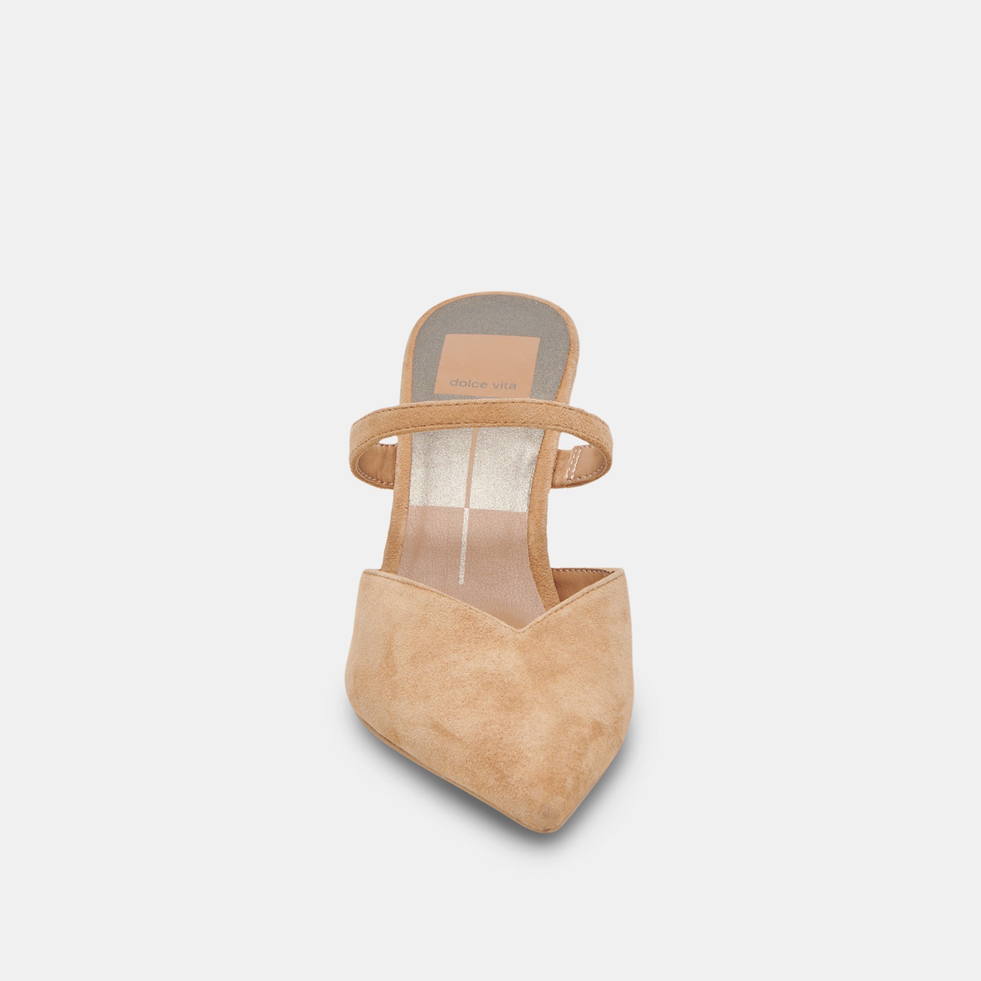 KANIKA Women's Wide Heel Sandals in Tan Suede - Comfortable Chunky Heels for Casual Outings, Office Wear & Evening Events