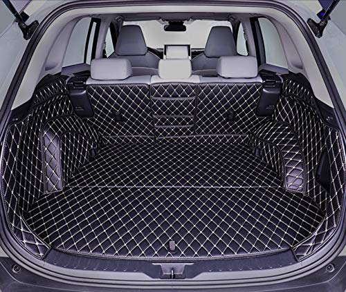 Premium 3D Full Coverage All-Weather Waterproof Custom Fit Car Cargo Liner Trunk Mat Tray for Land Rover Range Rover Sport 2010-2013 - Heavy Duty Protection, Black with Black Stitching - Perfect for Road Trips, Camping & Outdoor Adventures