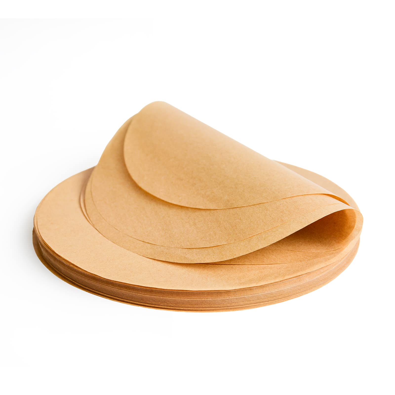 Happy Seal 7.9 Inch 250-Pack Disposable Parchment Paper Rounds - Non-Stick Baking Sheets for Air Fryer, Oven & Microwave - Perfect for Cakes, Cookies & Pastries - Ideal for Home Baking, Meal Prep & Party Desserts
