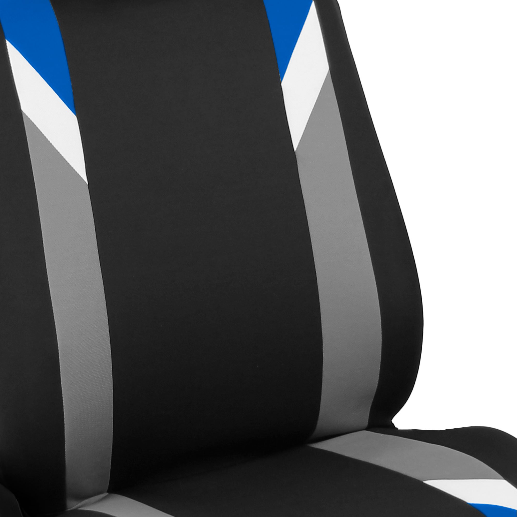 FH Group Universal Airbag Compatible Seat Covers - Premium Modern Blue Car Seat Protectors for Front Seats | Fits Cars, Trucks, SUVs & Vans | Durable Interior Accessories for Daily Commute & Road Trips