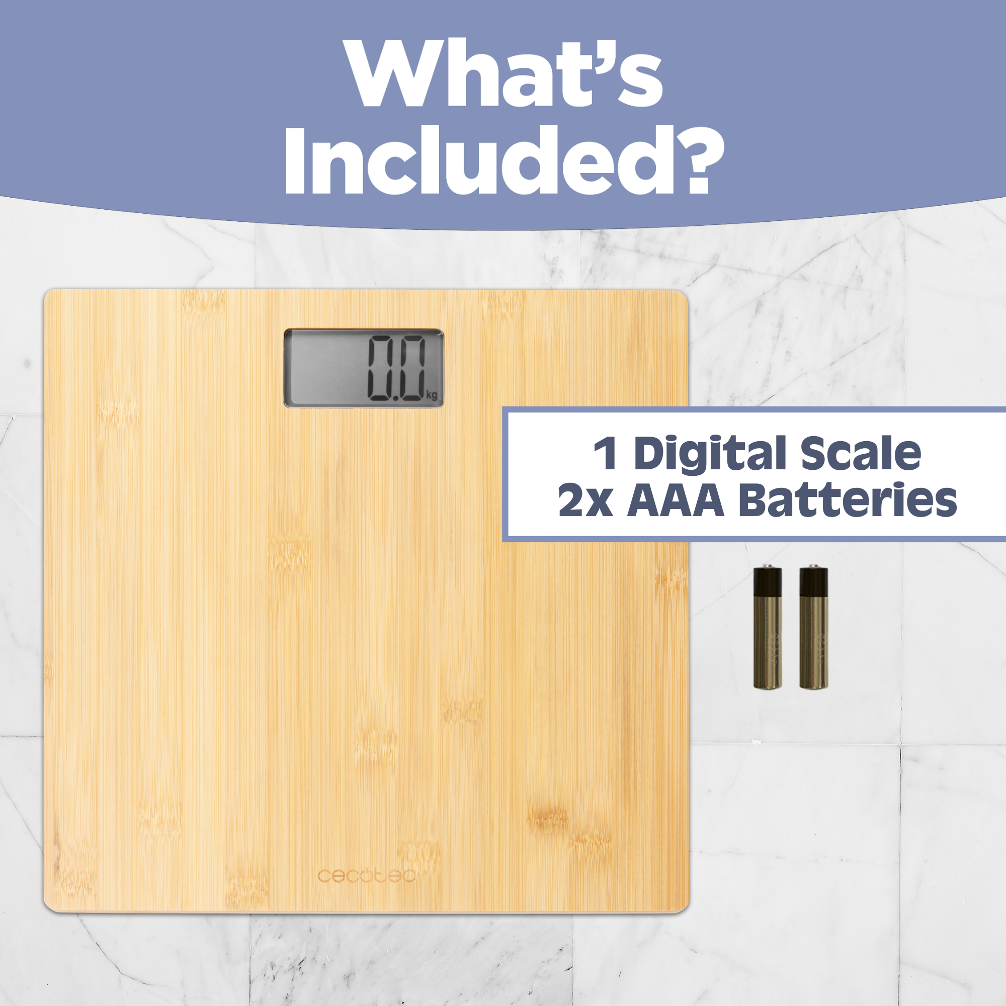 Smart Digital Bathroom Scale - Accurate Body Weight Measurement with Auto Step-On Technology, Ultra Slim Bamboo Platform - Perfect for Home Gym, Fitness Tracking & Health Monitoring