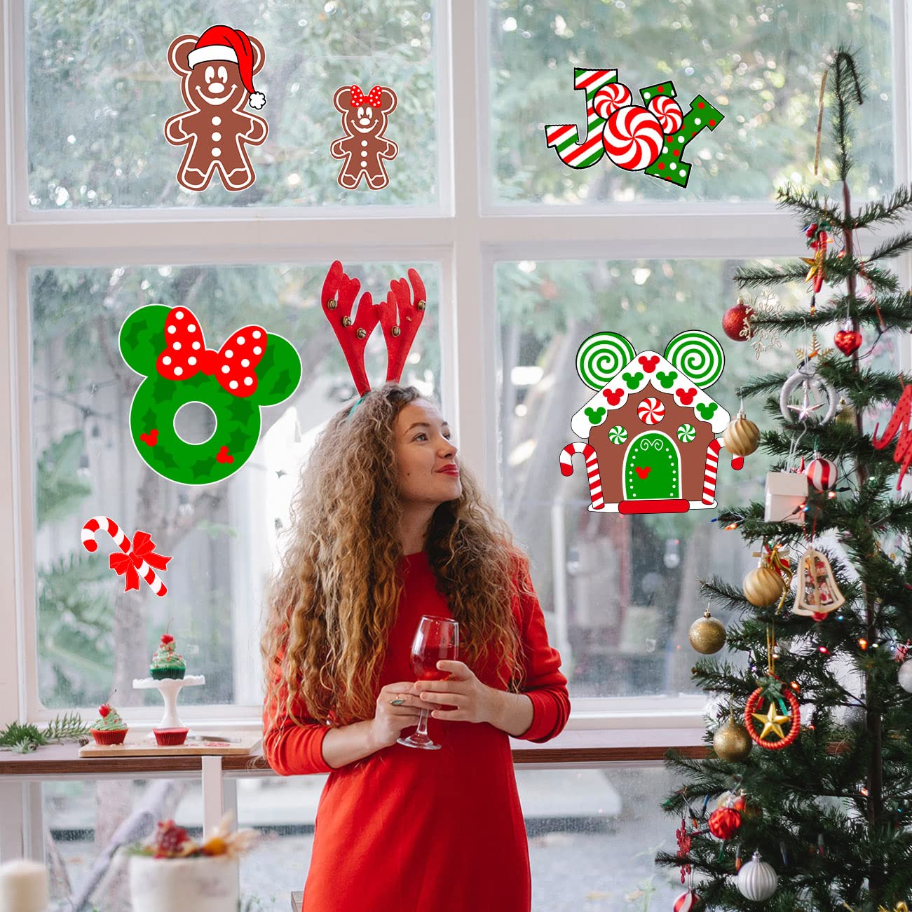 41Pcs Christmas Wall Decals & Floor Stickers - Peppermint Candy Decor for Holiday Home, Party, Candyland Theme | Perfect for Walls, Floors, Windows, Gifts & Festive Decorations