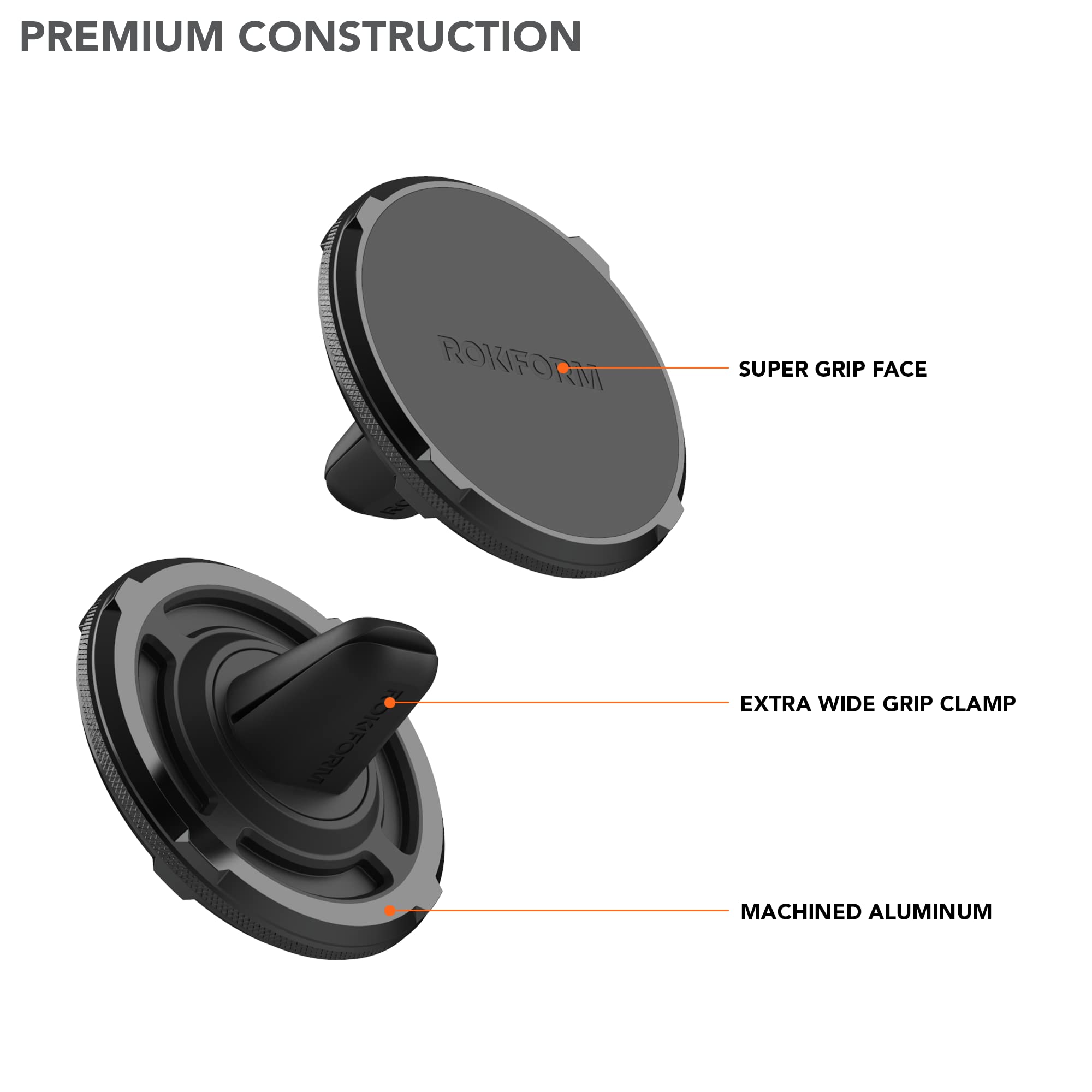 Rokform Rugged Case for iPhone 13 Pro Max with Super Grip Dual Magnet Car Mount - Heavy Duty Protective Phone Cover for Truck, Van & SUV - Perfect for Off-Roading, Construction & Outdoor Adventures