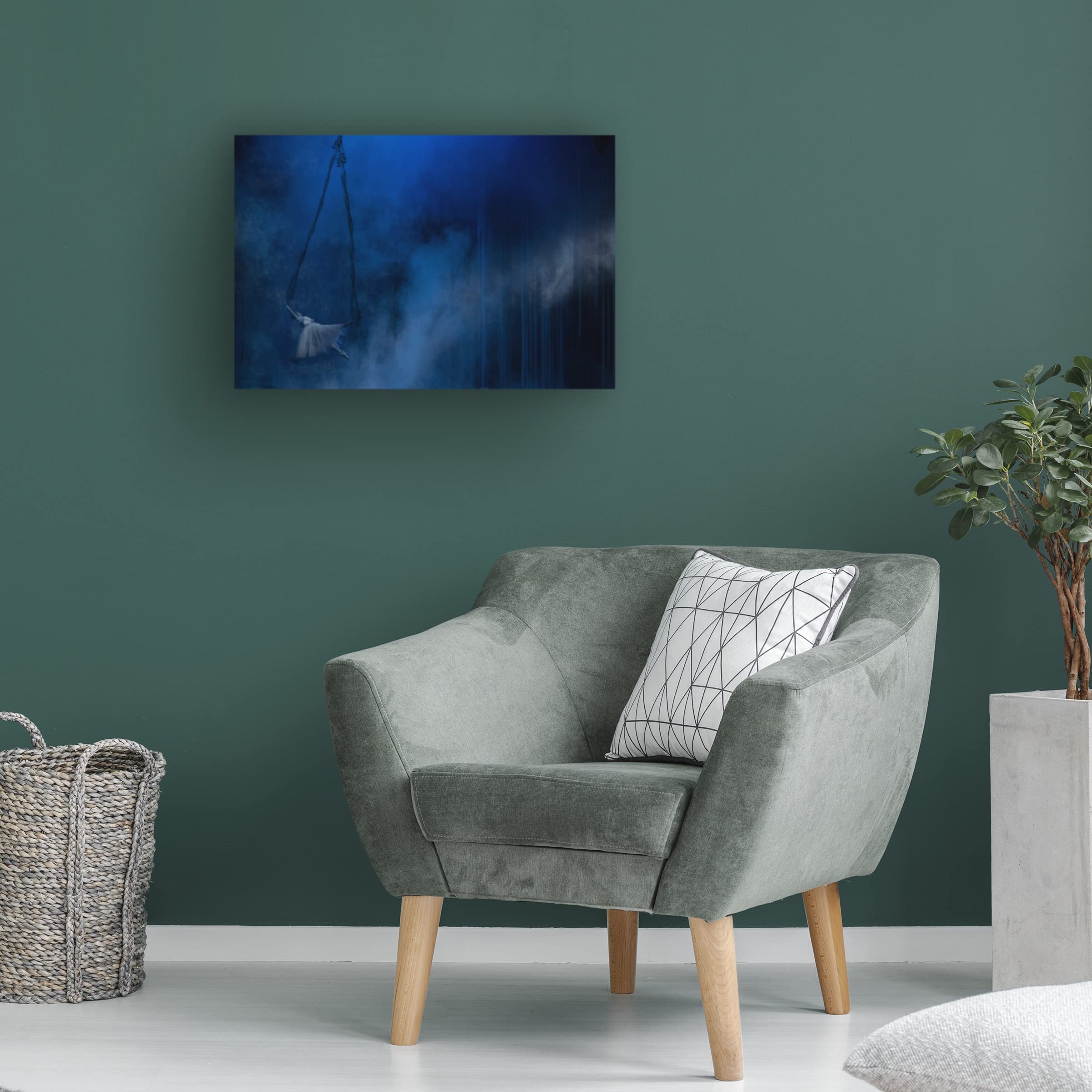 Trademark Fine Art 'Pendulum' Canvas Wall Art by Peet Van Den - Modern Abstract Painting for Living Room, Bedroom & Office Decor
