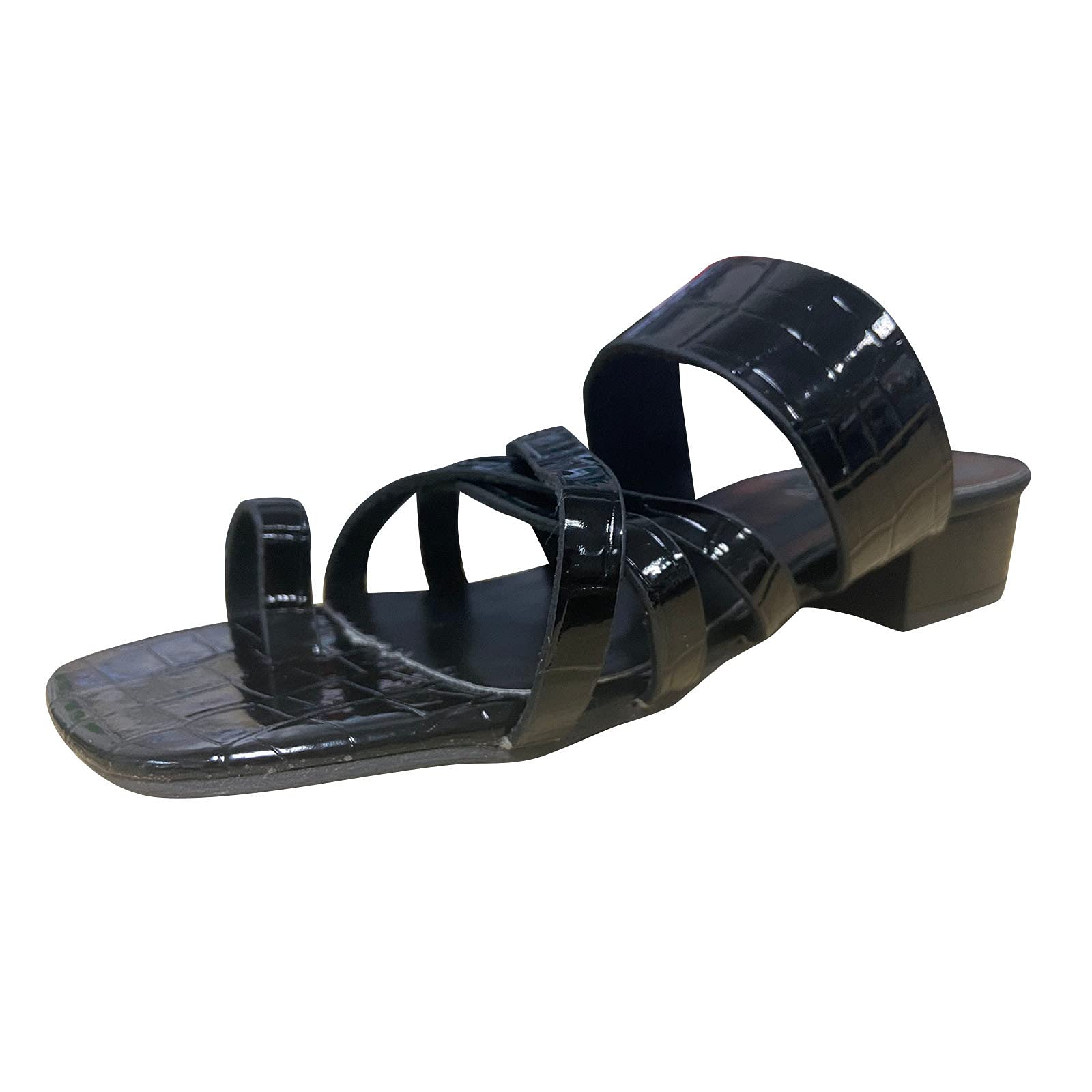Women's Casual Sport Sandals with Heel, Square Toe & Serpentine Cross Strap - Perfect for Walking, Beach Outings & Summer Fashion