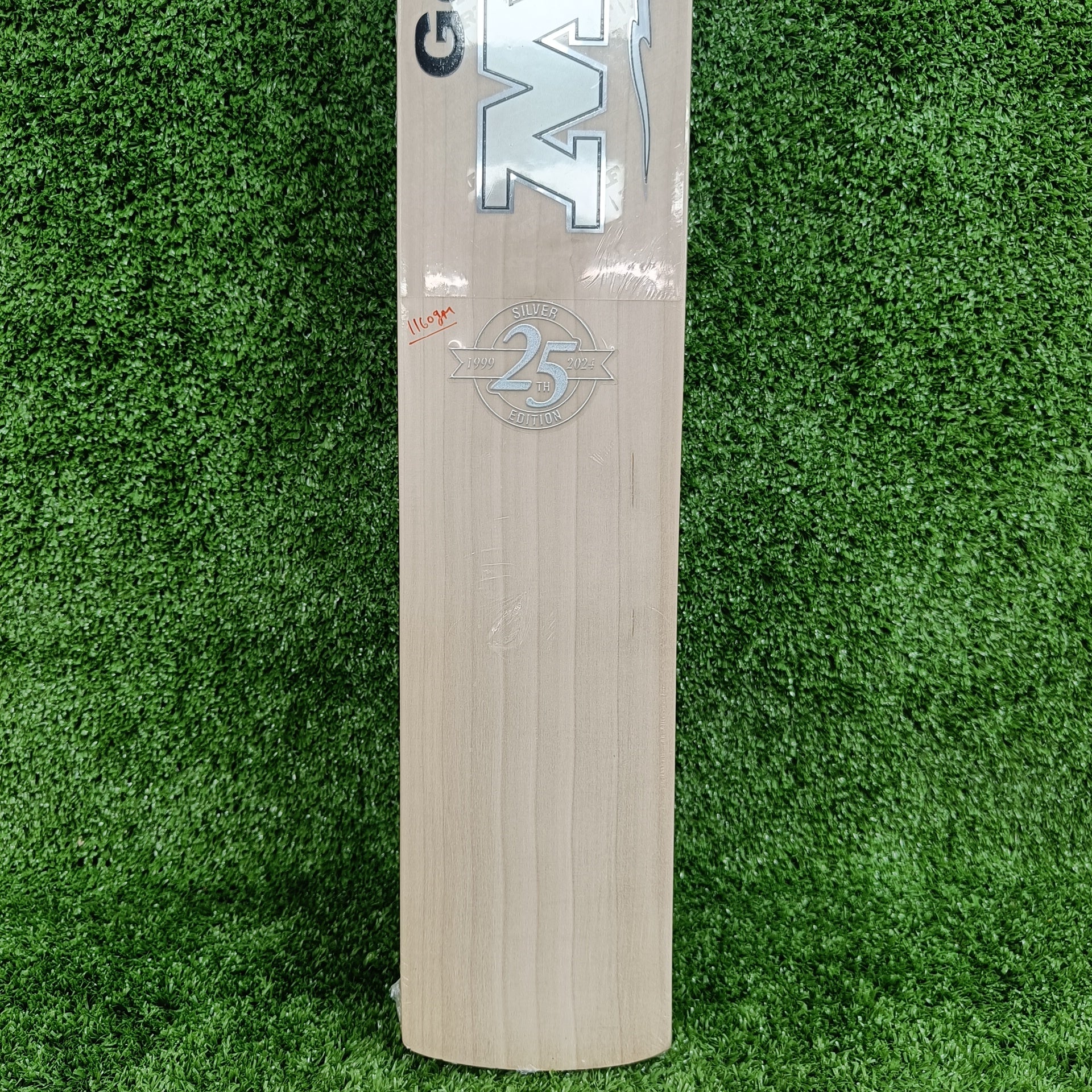 MRF Genius Silver Edition Cricket Bat | 25th Anniversary Special Edition - Perfect for Professional Matches & Training Sessions