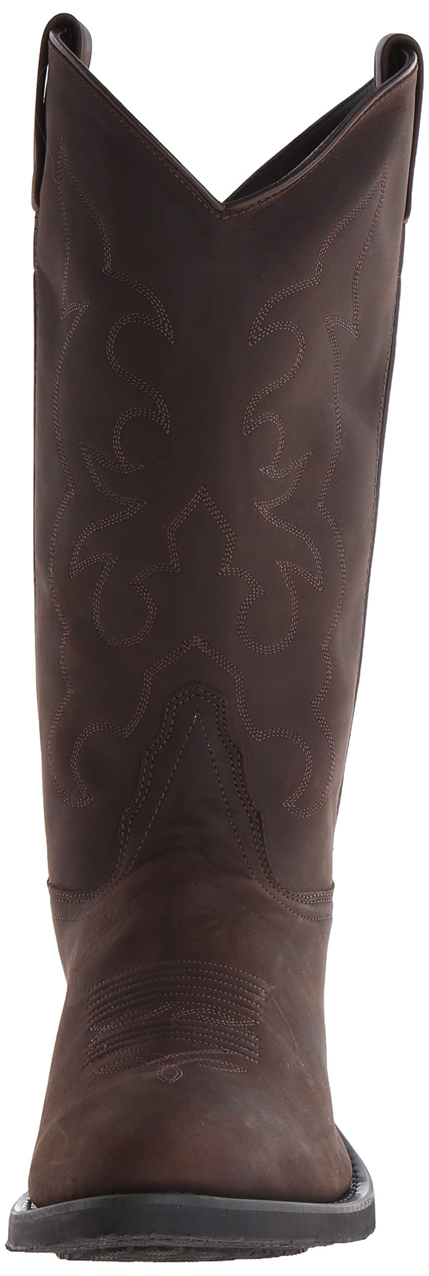 Men's Old West Cowboy Boots - Stitched Leather Western Boots with Cushioned Round Toe for Comfort | Perfect for Country Dancing, Rodeos & Western Fashion