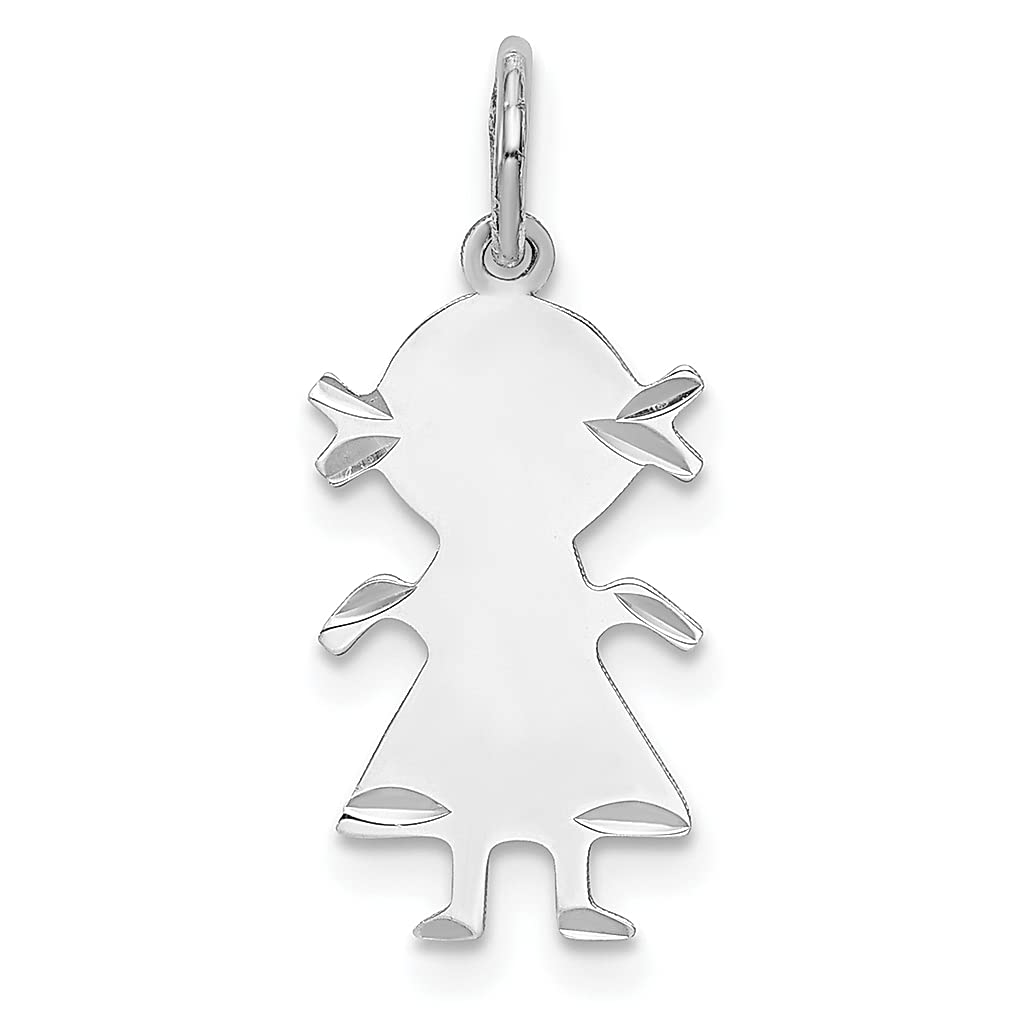 925 Sterling Silver Rhodium Plated Engravable Disc Charm Necklace for Women - Personalized Baby Name Pendant, Front & Back Engraving - Elegant Fine Jewelry Gift for Her, Perfect for Birthdays, Anniversaries & Mother's Day