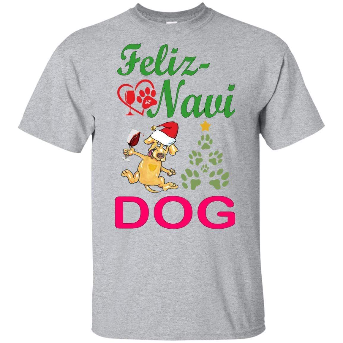 Feliz Navi Dog Youth Ultra Cotton T-Shirt | Funny Christmas Pet Lover Gift | WineyBitches.co | Perfect for Holiday Parties & Family Gatherings