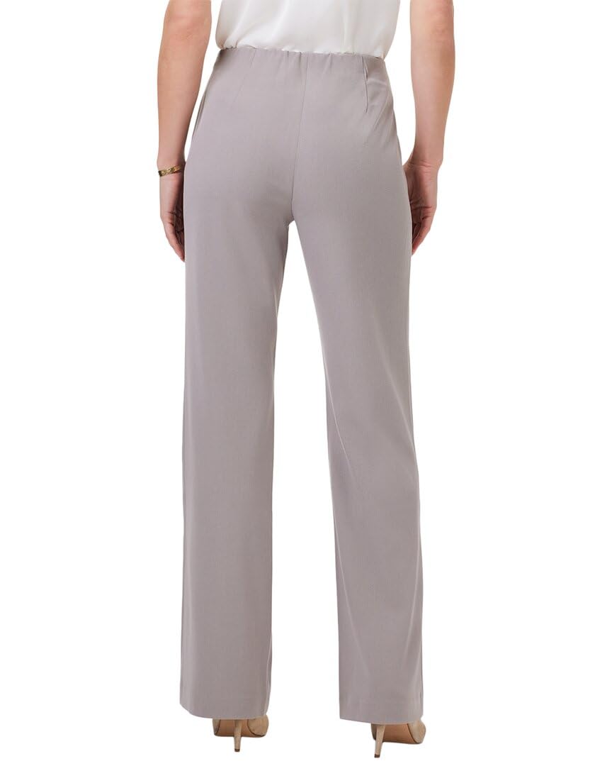 NIC+ZOE Avenue Wide Leg Trouser - Women's High Waisted Flowy Pants for Work, Office & Casual Wear | Comfortable Stretch Fabric for All-Day Wear