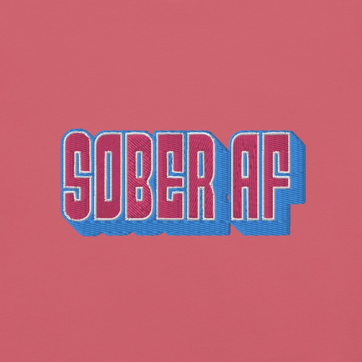 Sober AF Embroidered Unisex Classic T-Shirt - Comfortable Cotton Tee for Everyday Wear, Casual Outfits, and Street Style