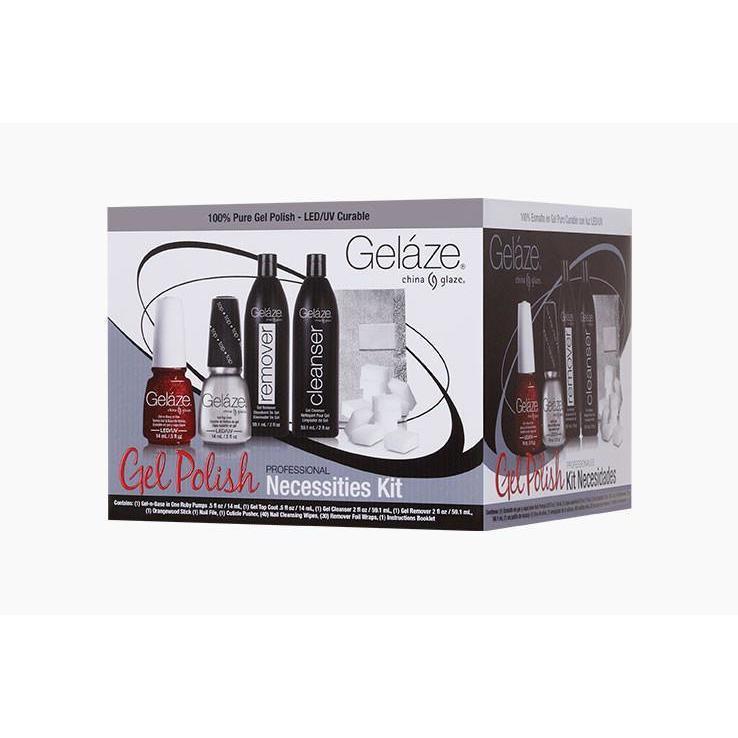 China Glaze Gelaze Professional Nail Polish Kit - Long-Lasting Gel Nail Polish Set for Salon & Home Manicures, Perfect for DIY Nails & Professional Use