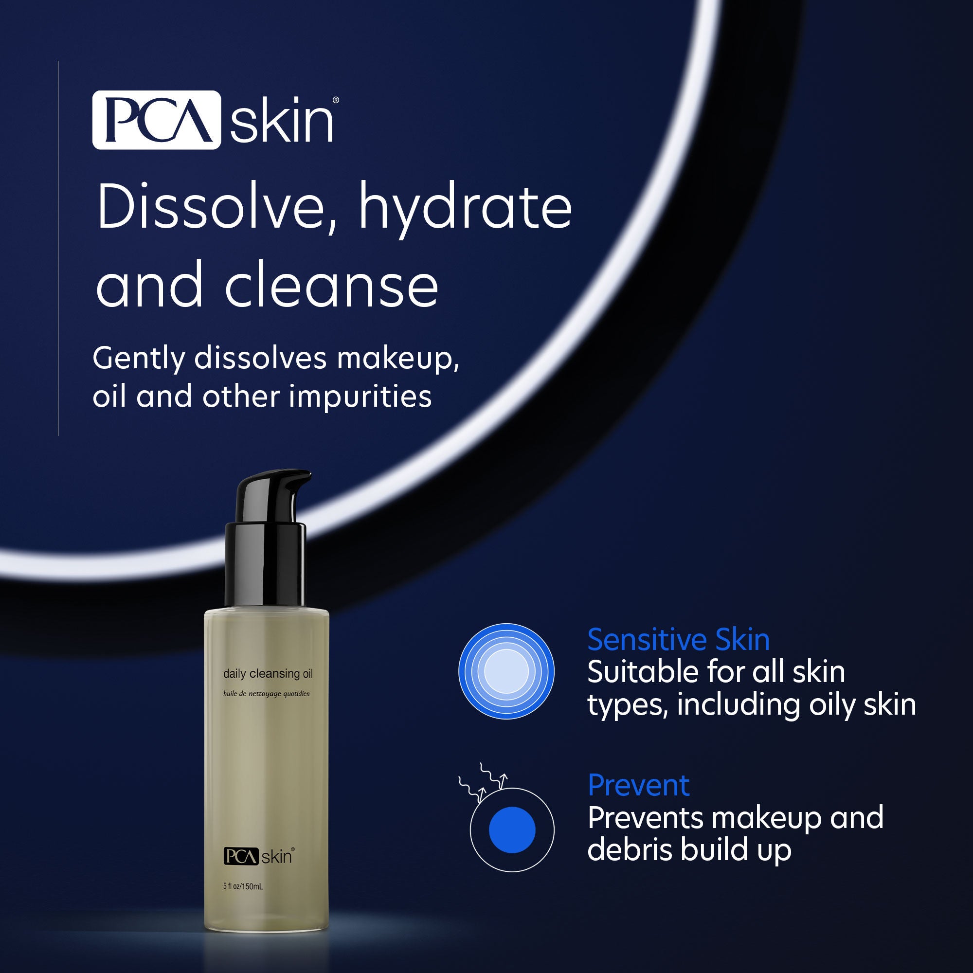 Best Daily Cleansing Oil for Face - Gentle Makeup Remover & Deep Pore Cleanser - Perfect for Morning & Night Skincare Routine