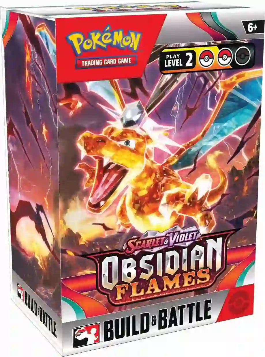 Pokemon Scarlet & Violet Obsidian Flames Build and Battle Box - Exclusive Trading Card Game (TCG) Deck for Collectors & Players - Perfect for Tournaments, Game Nights & Gifts