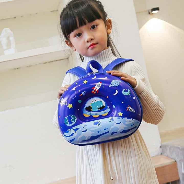 Durable Kids School Backpack for 1st to 5th Grade - Eggshell Dinosaur Design, Lightweight & Spacious for Books & Supplies | Perfect for Classroom, Travel & Daily Use
