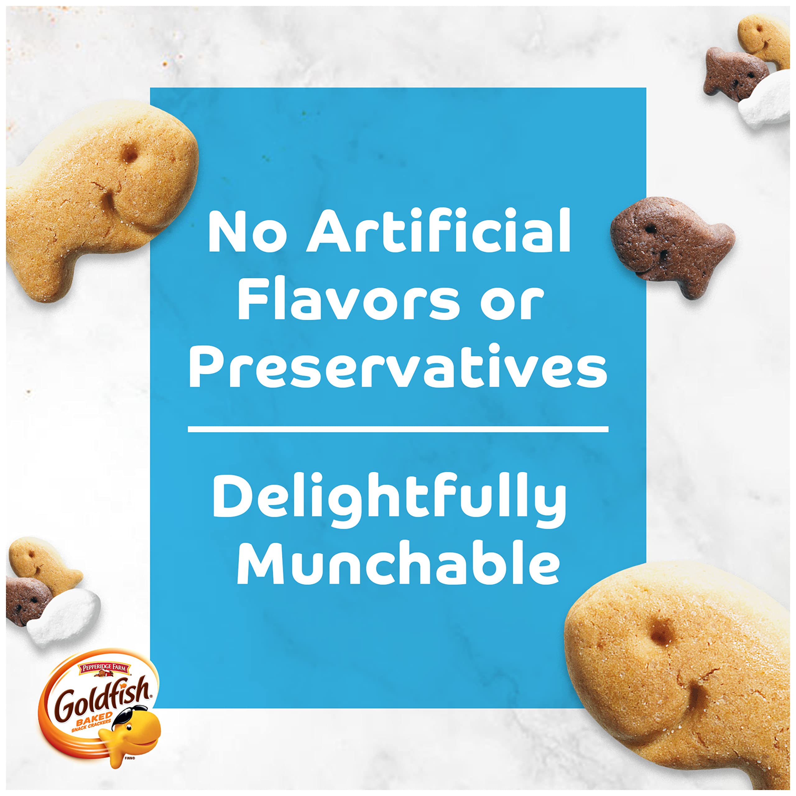 Goldfish Grahams S'mores Crackers - 6.6 oz Pack of 24 | Delicious Graham Snack Crackers for Kids Lunch, Camping & Party Treats
