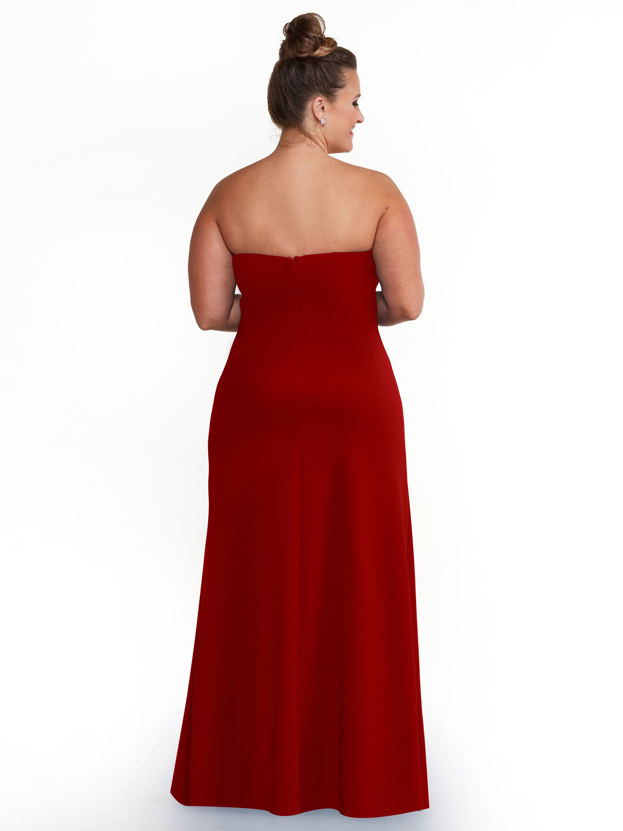 Elegant 83044 A-Line Double Knit Strapless Sweetheart Neckline Bridesmaid Dress - Perfect for Weddings, Formal Events & Special Occasions