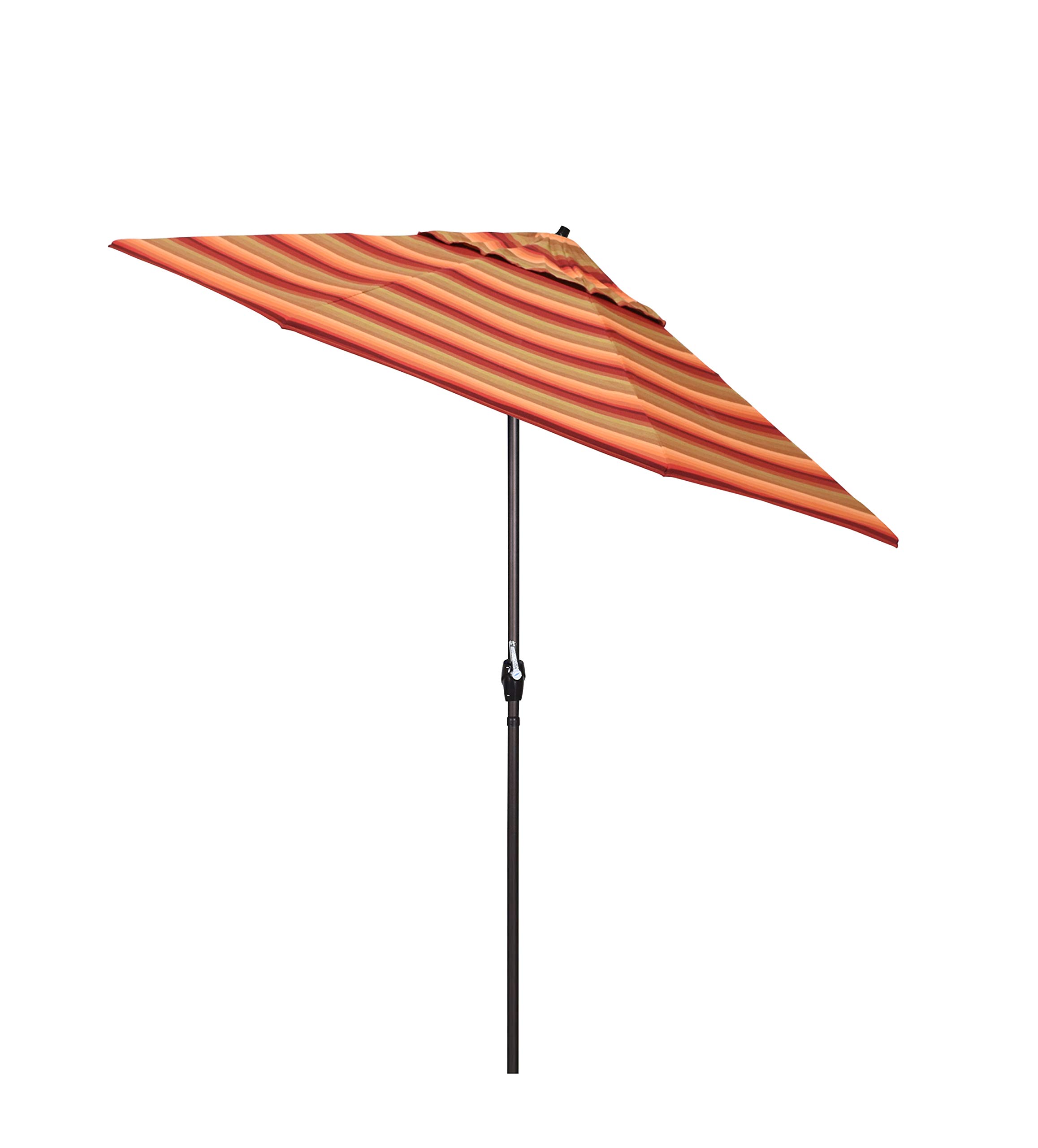 California Umbrella ATA758117-56095 Casa Series 7.5' Round Patio Umbrella in Astoria Sunset - Perfect for Outdoor Dining, Poolside Lounging, and Backyard Relaxation