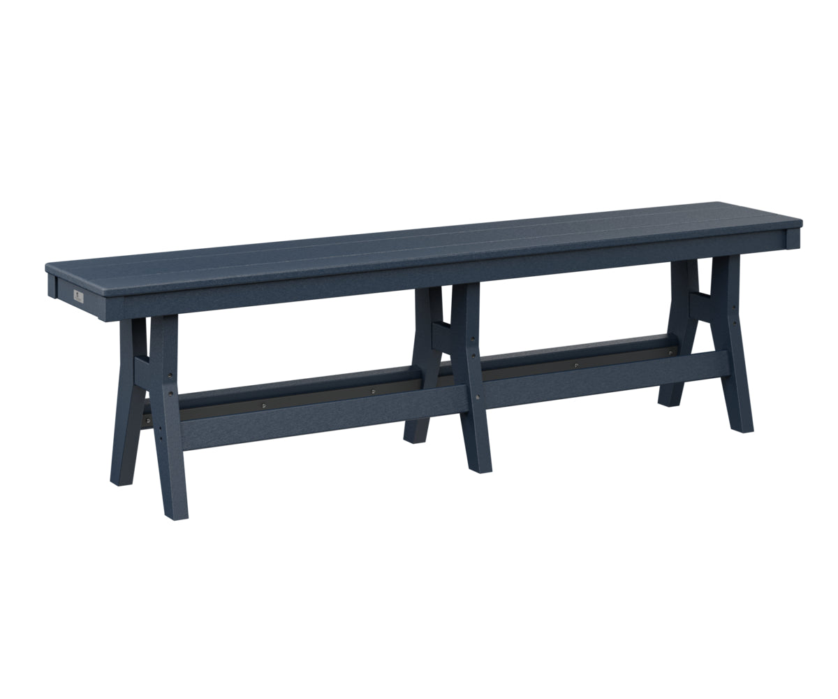 Berlin Gardens Harbor 66 Dining Bench - Outdoor Patio Furniture Set with Weather-Resistant Teak Wood - Perfect for Backyard, Garden, and Poolside Dining Areas