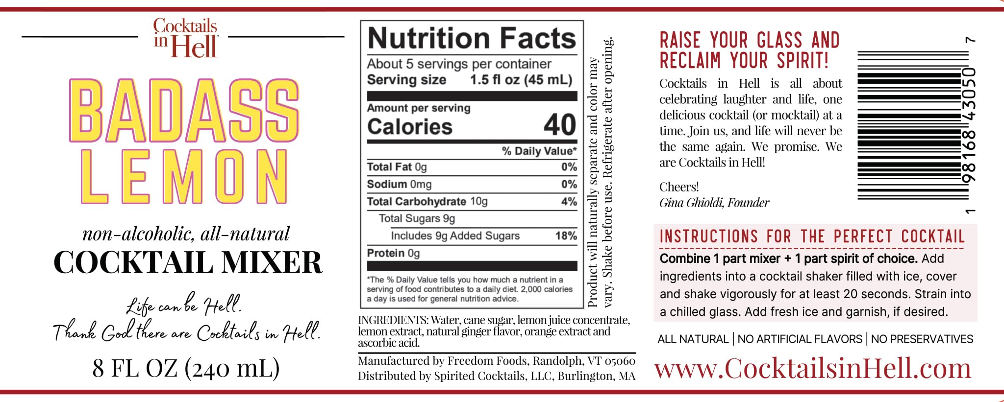All-Natural Premium Cocktail Mixers Variety Pack - Non-Alcoholic, Gluten-Free, 4 Flavors (20+ Servings) | Perfect for Mocktails, Parties & Home Bartending