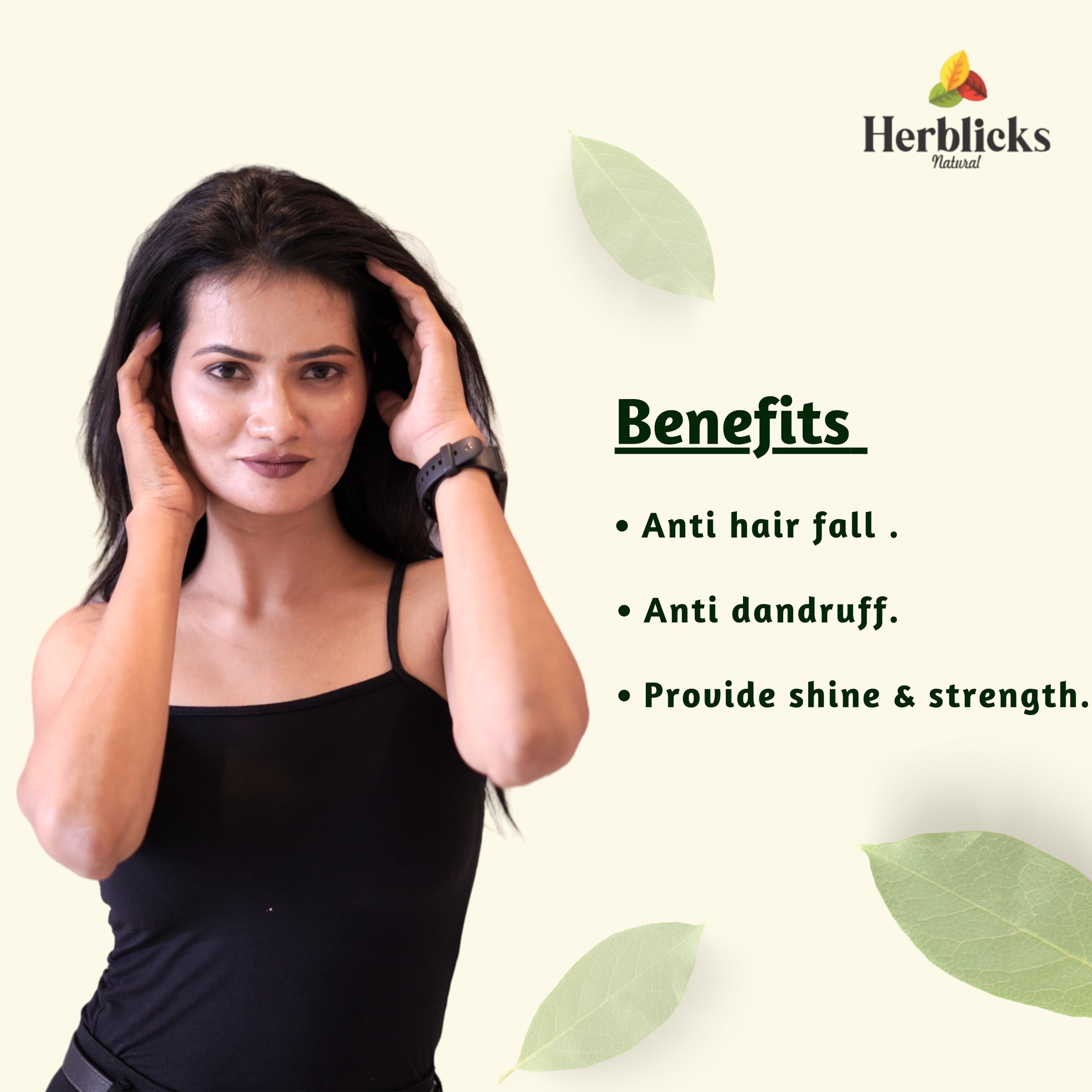 Herblicks Natural Shampoo and Conditioner Set for Dry & Frizzy Hair - Sulfate, Paraben & Silicone Free - Repairs & Restores Damaged Hair - Anti Hair Fall Treatment for Smooth & Shiny Hair - Ideal for Men & Women - Perfect for Daily Hair Care & Salon Quality Results at Home
