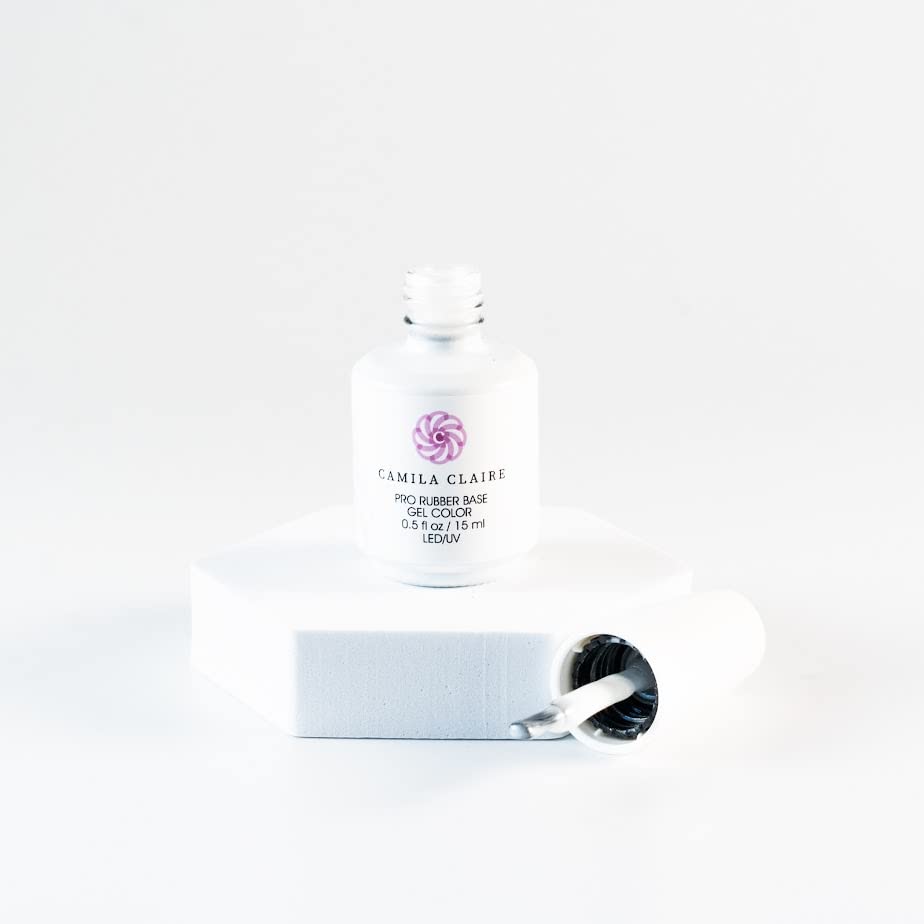 Pro Rubber Base Gel for Nails - 0.27/0.5 Fl oz (8ml/15ml) | UV/LED Cured Flexible Base Coat | Salon Quality Manicure & DIY Home Nail Care | Nude Polish & Builder Extension Gel - Perfect for Professional Nail Salons, At-Home Gel Manicures & Nail Extensions