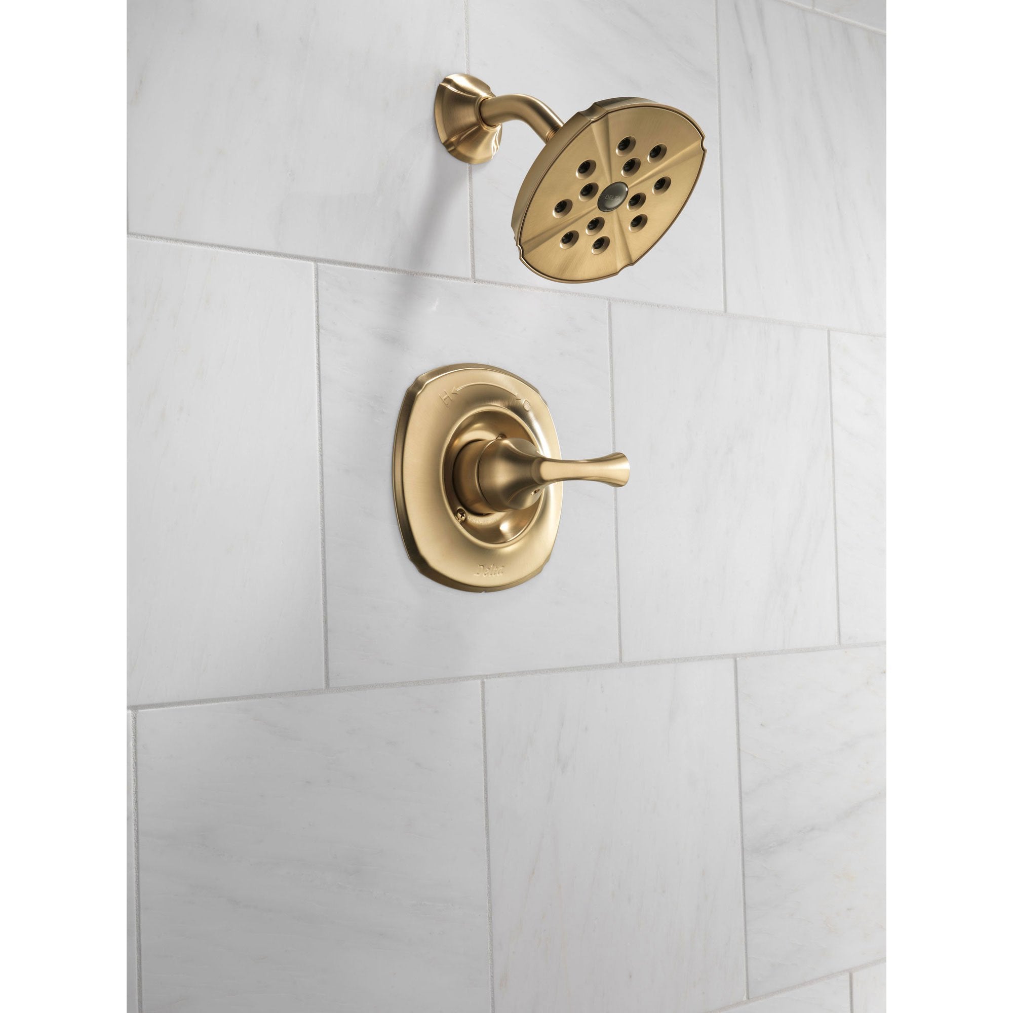 Delta Addison Champagne Bronze Single Handle Shower Faucet with Valve D596V - Elegant Bathroom Fixture for Modern Showers & Spa-Like Experience