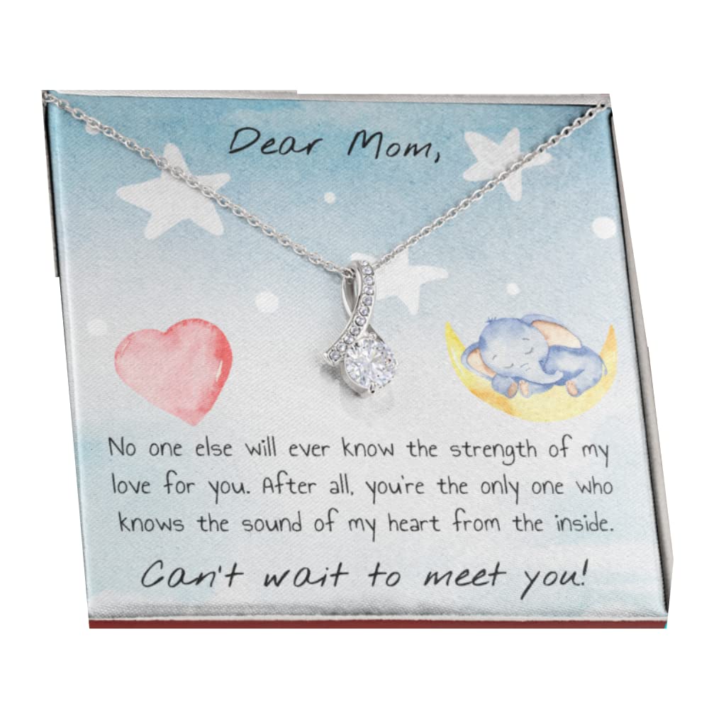 Elegant Mother's Day Necklace with Gift Card - Perfect Jewelry Gift for Mom, Wife, Grandma | Birthday, Anniversary, Valentine's Day Present