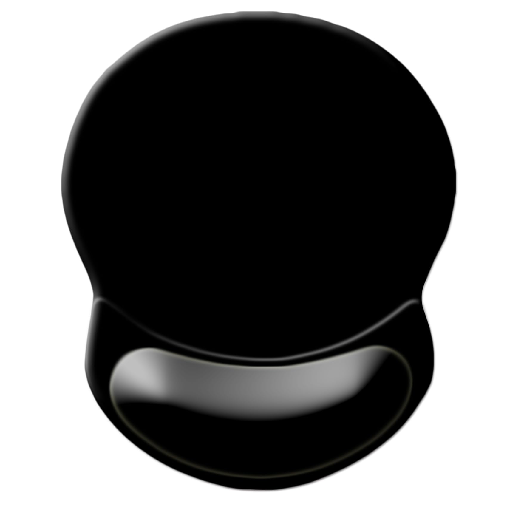 Ergonomic Mouse Pad with Wrist Support - Non-Slip Office Mousepad for Computer, Laptop & Mac - Comfortable & Durable Wrist Rest Mouse Mat (Black) - Perfect for Long Work Hours, Gaming & Home Office Use