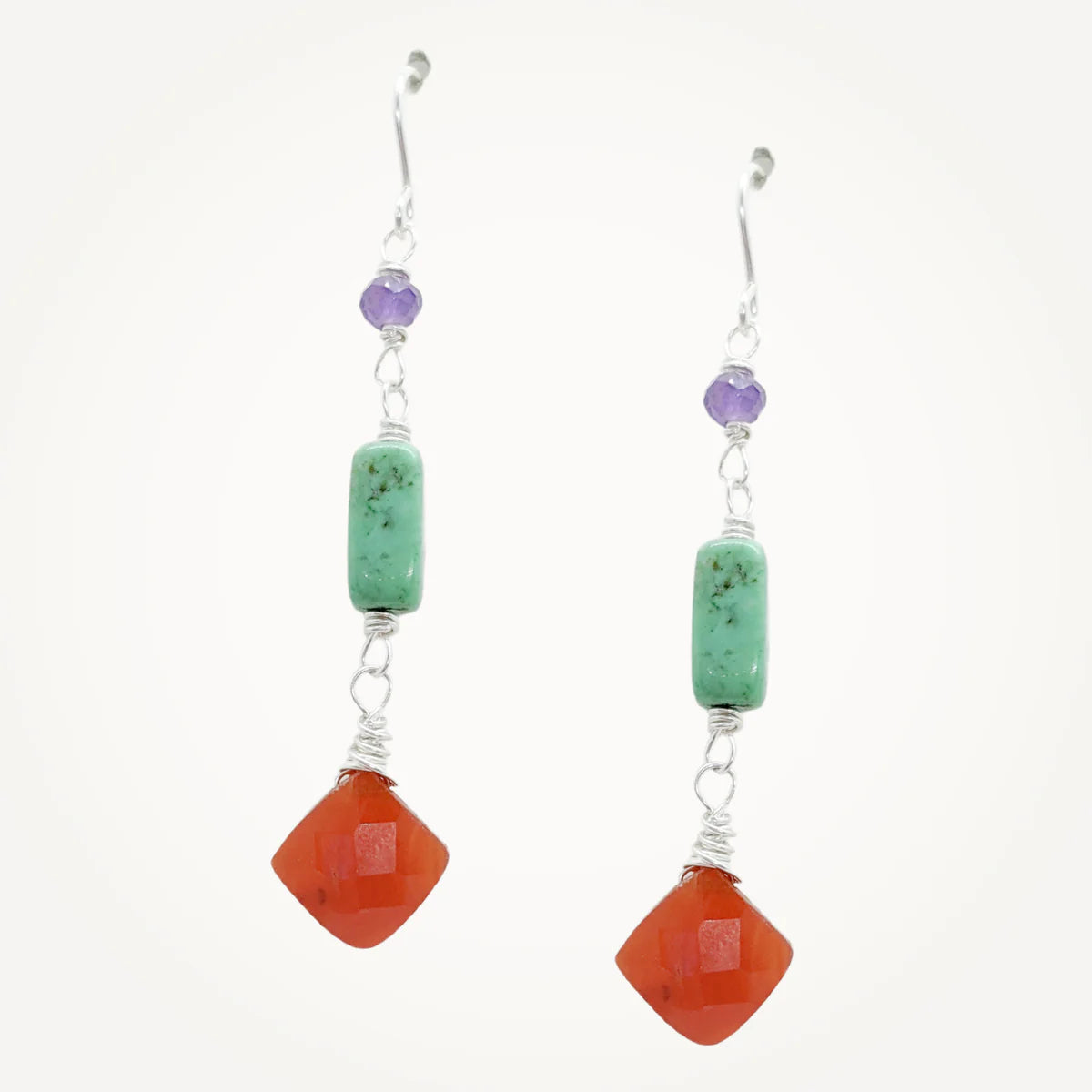 Exquisite Tertiary Gemstone Earrings for Women - Elegant Handmade Jewelry for Parties, Weddings & Special Occasions