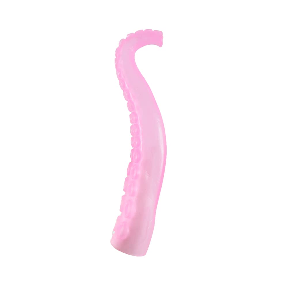 Glow-in-The-Dark Silicone Finger Tentacle Puppets - Fun Party Favors for Kids (5 Pack, Dark Pink) | Halloween Costume Accessories, Classroom Rewards & Sensory Play Toys