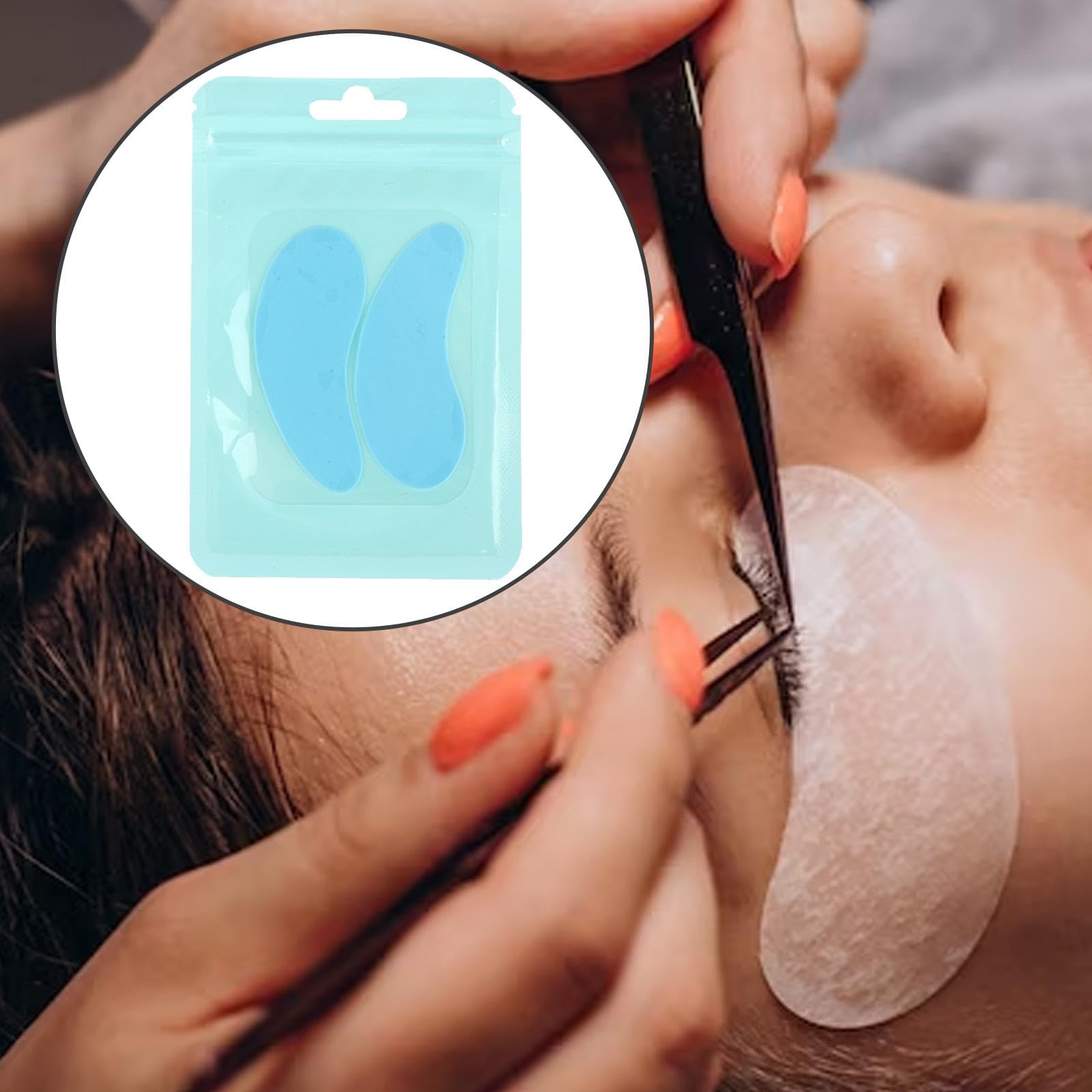 Soft Gel Eye Pads for Eyelash Extensions - 3 Pack Blue Under Eye Patches for Lash Application & Protection | Perfect for Salon Professionals & At-Home Lash Extensions