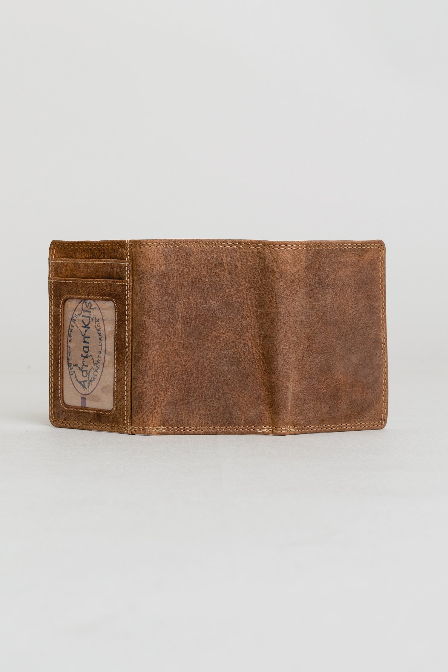 Premium Adrian Klis 225 Trifold Wallet - Genuine Buffalo Leather Bifold for Men - Perfect for Everyday Carry & Travel Essentials