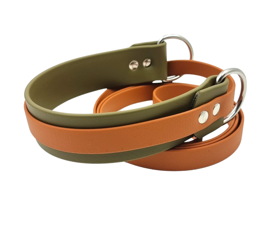 Durable BioThane Dog Collar & Ruff Lure Coursing Combo for Training & Outdoor Adventures - Perfect for Agility, Hunting & Active Dogs