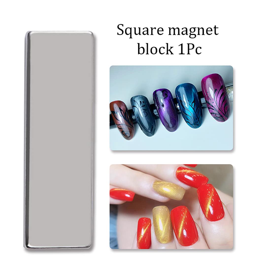XEAOHESY 8pcs Nail Magnet Tool Set - Double Head Flower Design Magnetic Stick Pens for Cat Eye Gel Polish Nail Art, Professional Nail Art Accessories for Salon & Home Manicure