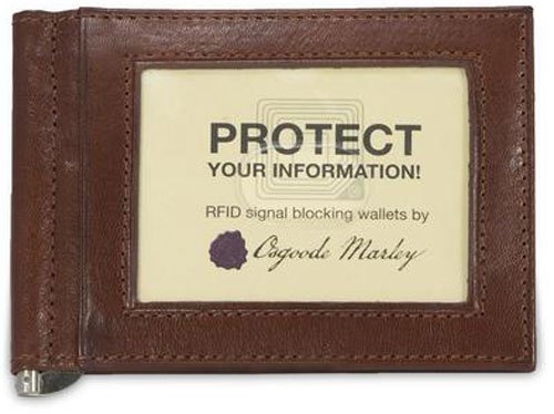 Sienna Collection Men's RFID Leather Money Clip Wallet - Whiskey Brown | Slim & Secure RFID Blocking Wallet for Travel, Business & Everyday Use