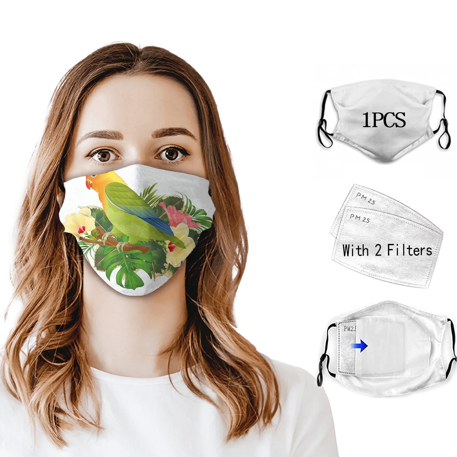 3D Adjustable Reusable Face Mask with Nose Wire - Breathable for Daily Use