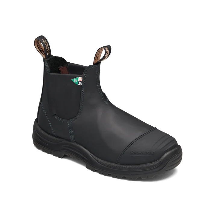 Blundstone 165 Work & Safety Boot with Met Guard - Black Steel Toe Work Boots for Men & Women | Durable & Comfortable for Construction, Warehouse & Outdoor Jobs