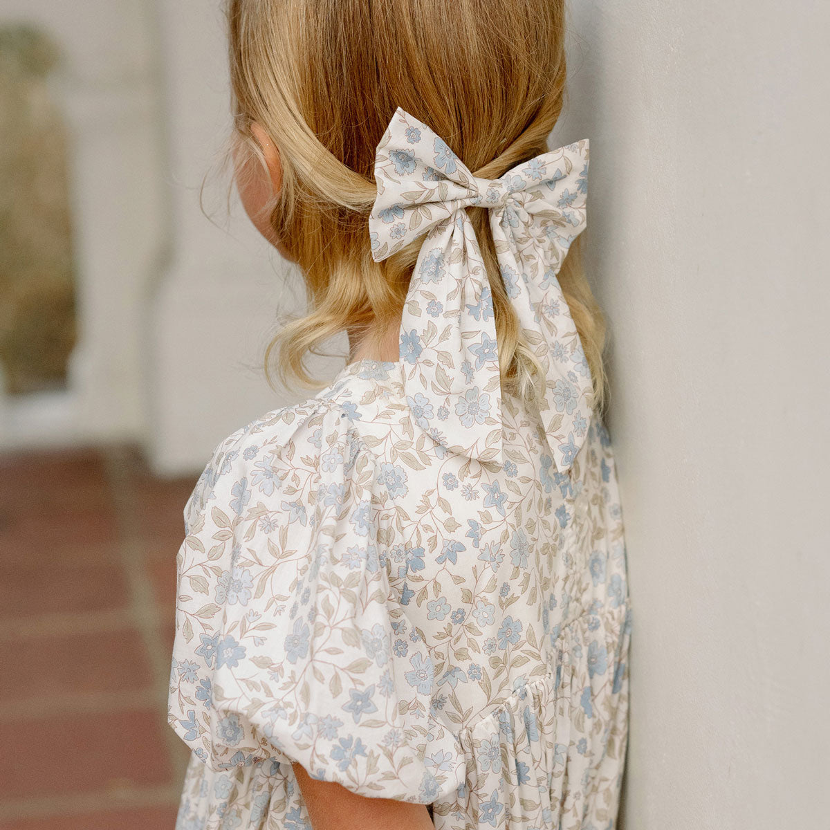 Luna Dress - Blue Garden Floral Print Summer Dress for Women | Perfect for Beach Vacations, Garden Parties & Casual Outings