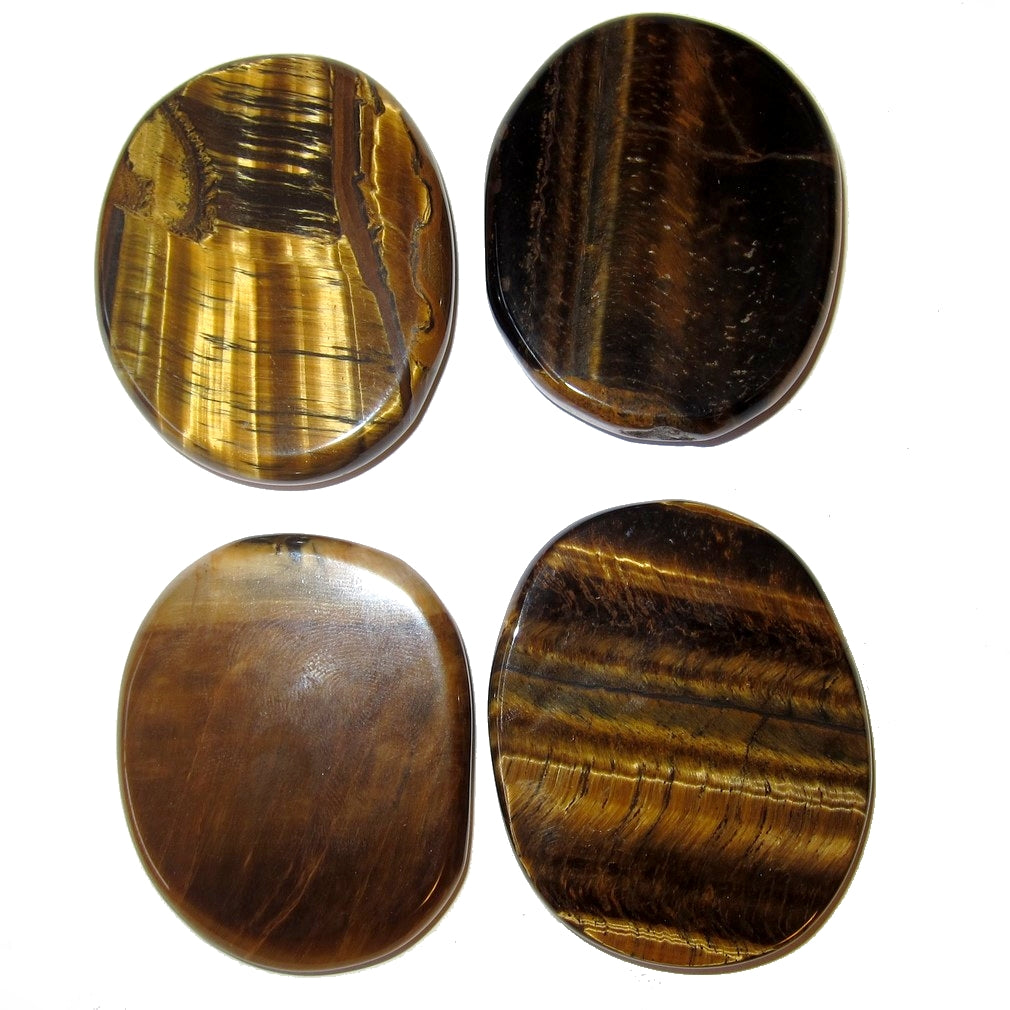 Tiger's Eye Grid Crystal Set for Success & Manifestation - 4 Piece Mandala Kit for Meditation, Feng Shui & Positive Energy