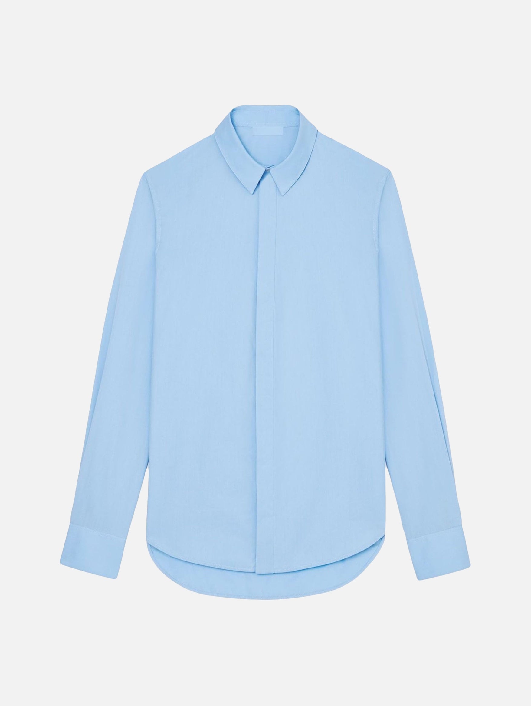 Classic Blue Cotton Shirt for Men - Comfortable Casual Button Down Shirt for Office, Dating & Everyday Wear