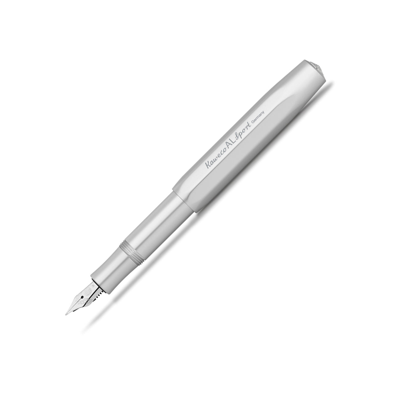 Premium AL Sport Fountain Pen - Silver Fine Nib for Smooth Writing - Perfect for Office, School & Calligraphy