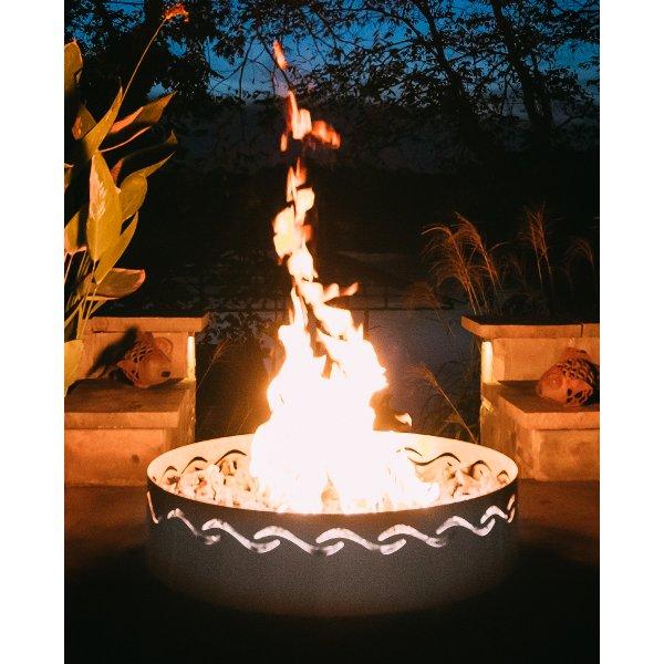 Fire Surfer Outdoor Fire Pit - Portable & Durable Steel Fire Bowl for Backyard, Camping, and Beach Bonfires - Perfect for Roasting Marshmallows & Relaxing Under the Stars